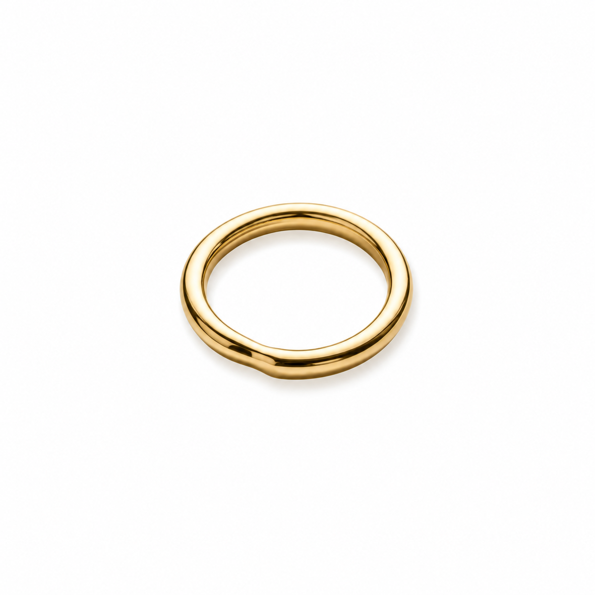 14K Yellow Gold Solder Closed Jump Ring 0.56mmX2mm