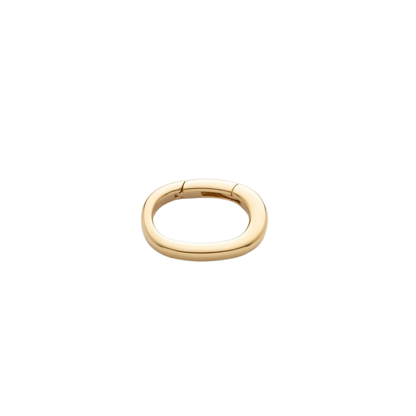14K Yellow Gold Oval Lobster Clasp 12.4mm MS100B10