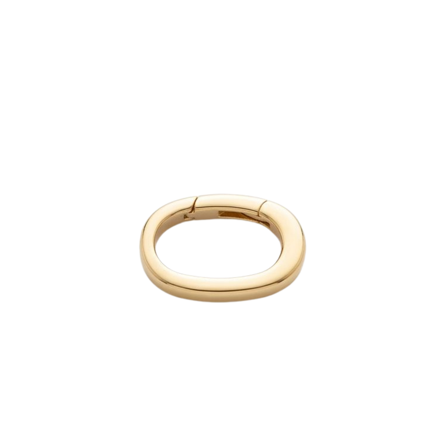 14K Yellow Gold Oval Lobster Clasp 12.4mm MS100B10