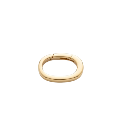 14K Yellow Gold Oval Lobster Clasp 12.4mm MS100B10