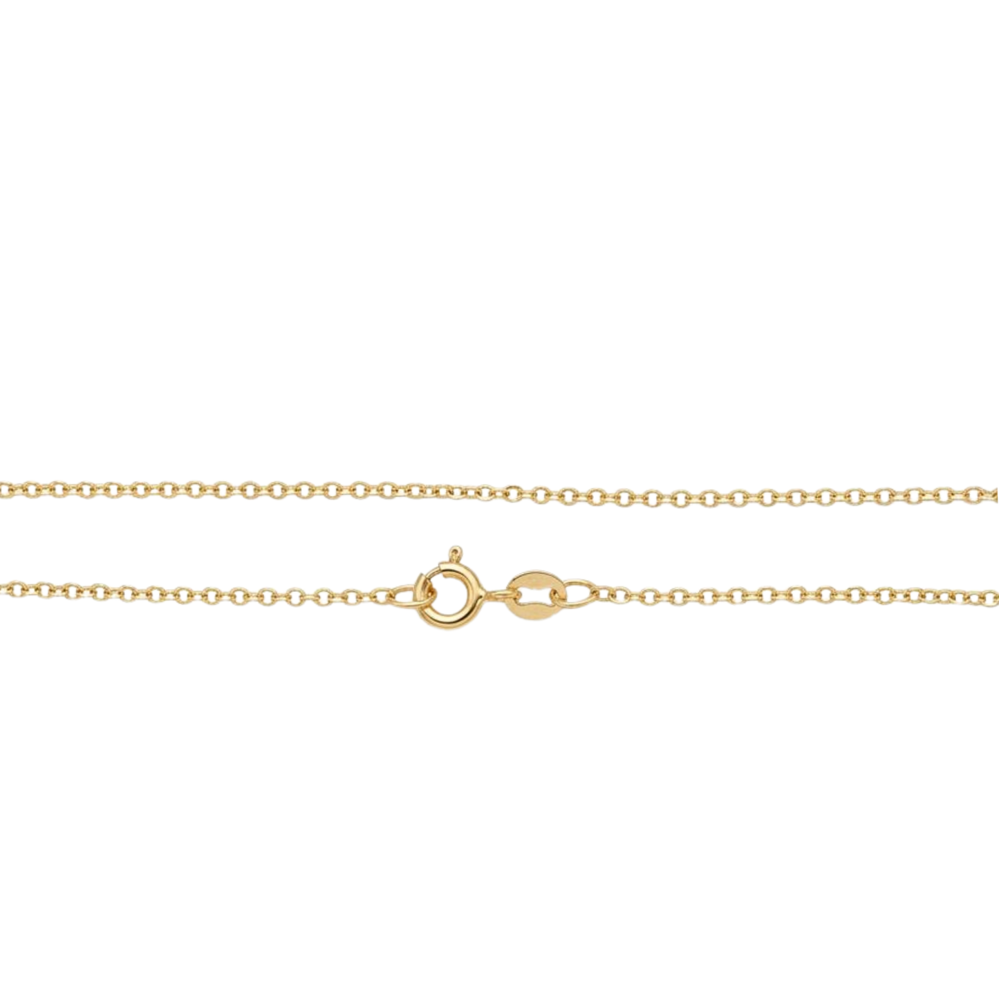 9K Yellow Gold 1.5mm Rolo Chain 18" (45cm)