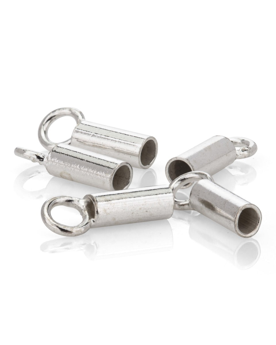 925 Sterling Silver End Caps 0.85 X 5mm